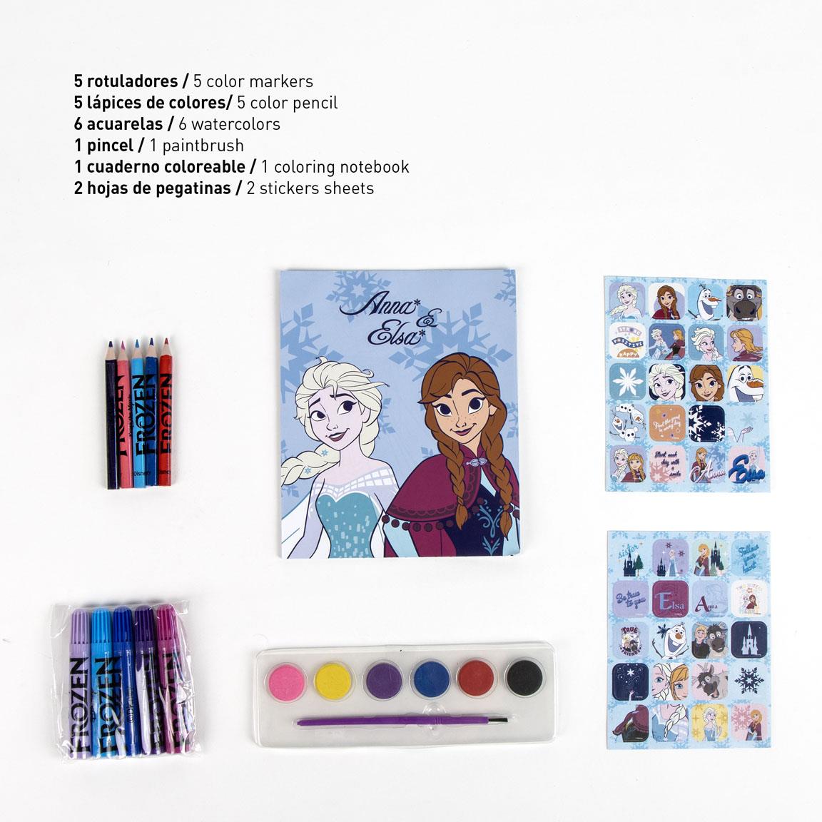 Frozen pieštukų ir menų rinkinys su kuprine