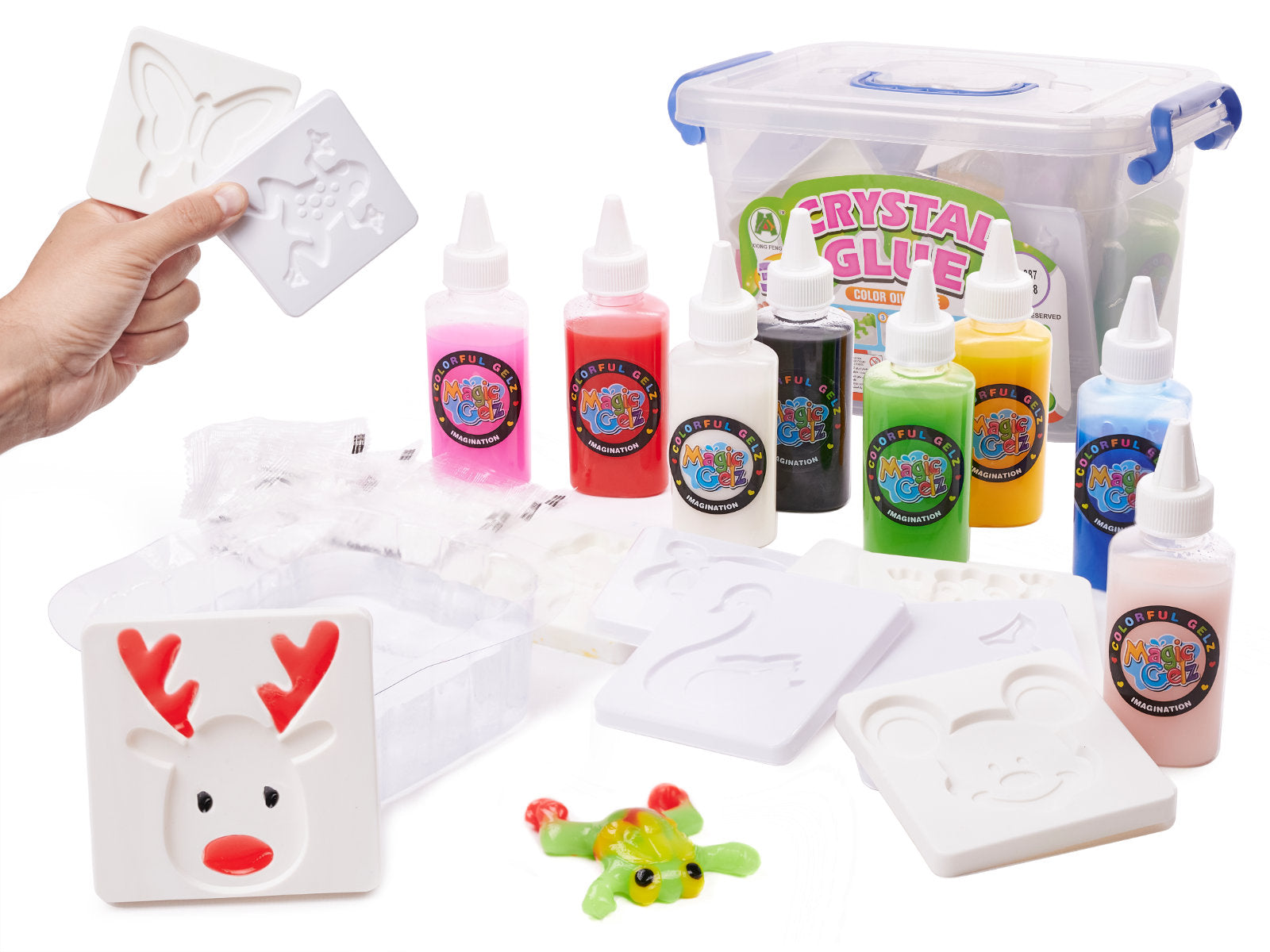 Magiškų 3D figūrėlių kūrimo rinkinys „Magic Glue“