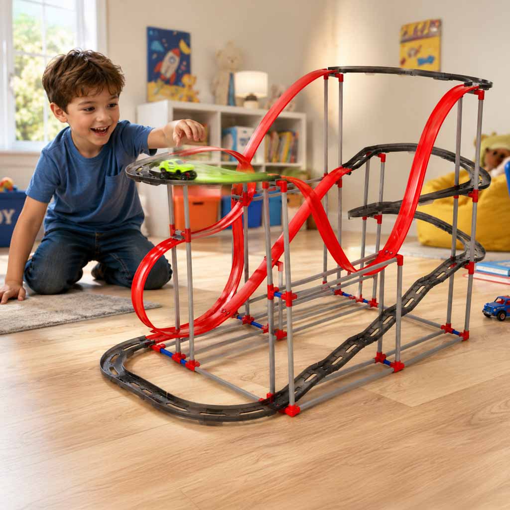 Magnetinė automobilių trasa „Anti-Gravity“ su automobiliu – 175 det.