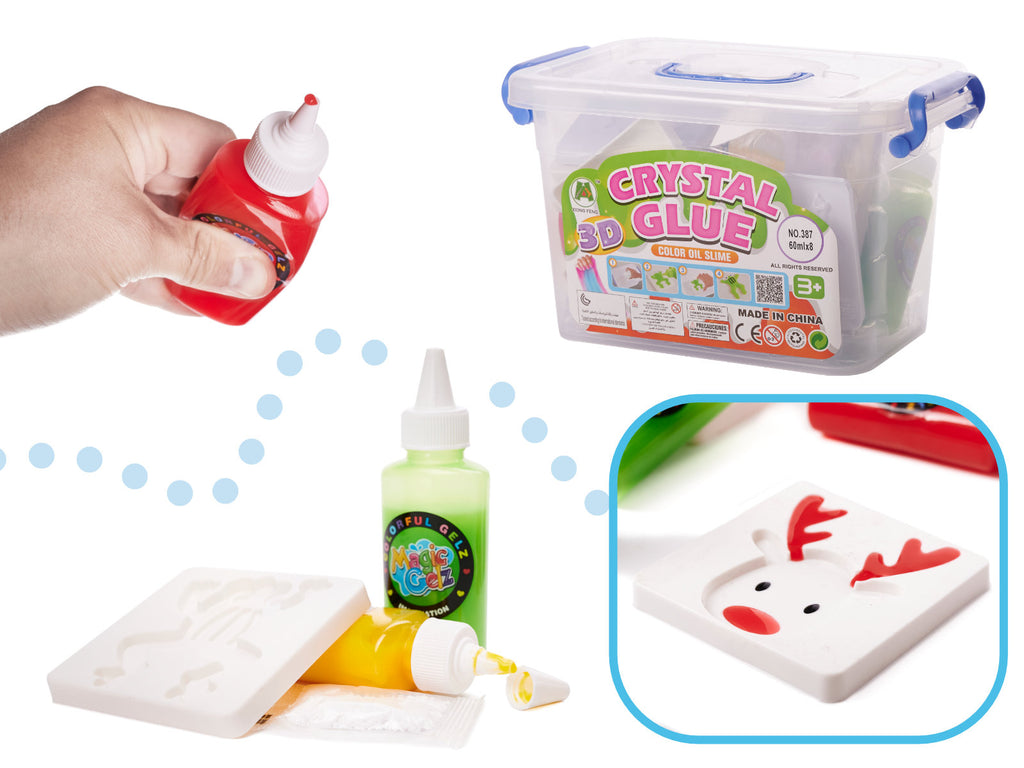Magiškų 3D figūrėlių kūrimo rinkinys „Magic Glue“