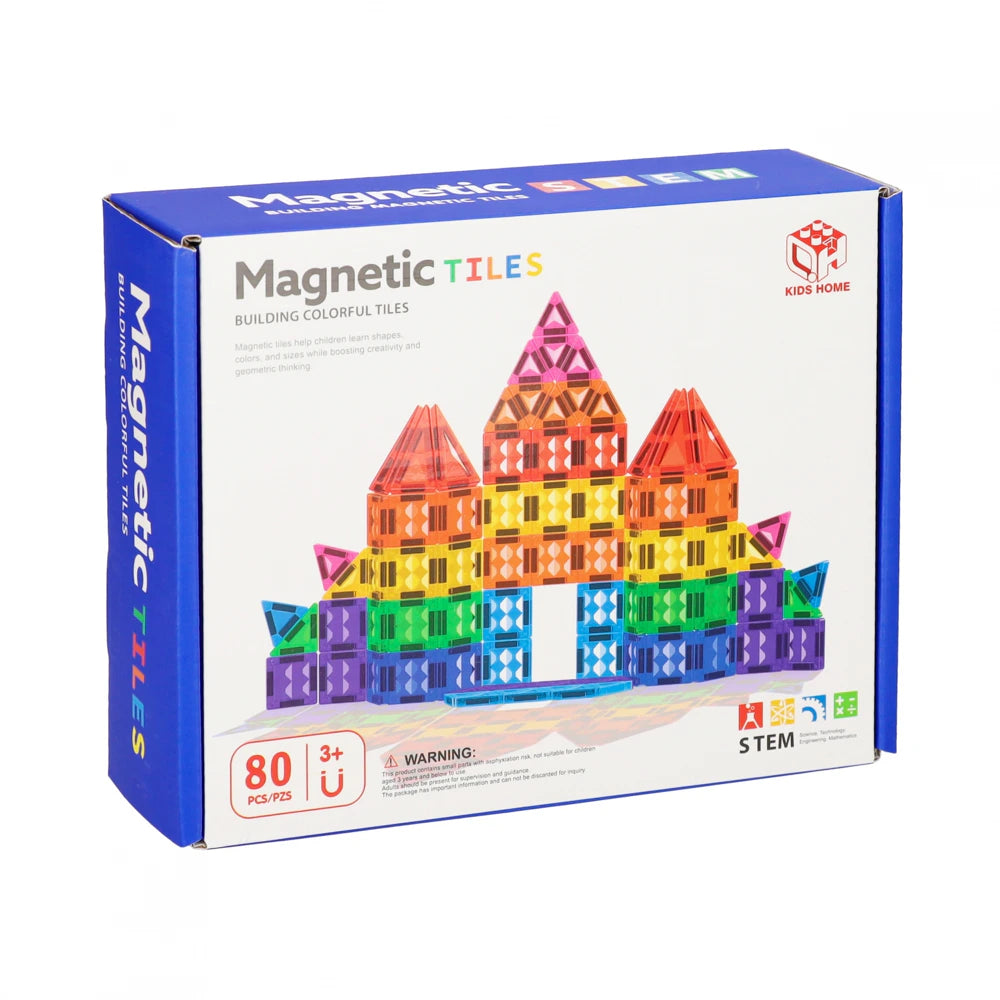Magnetinis konstruktorius „Magnetic Tiles“, 80 det.