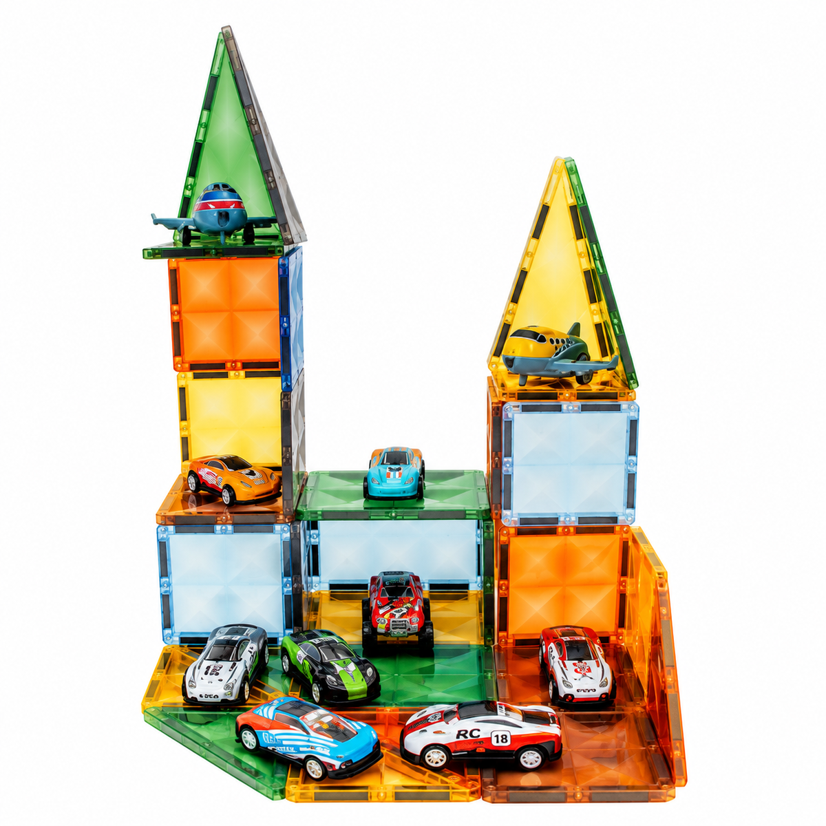 Magnetinis konstruktorius su automobiliais, 43 det.