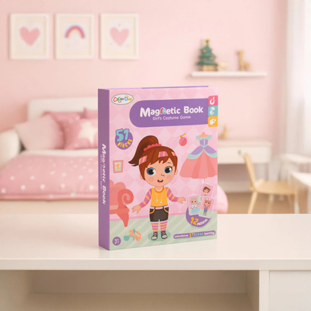 Magnetinė aprengimo dėlionė-knyga „Sukurk stilių“, 51 detalė