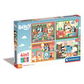 Dėlionių rinkinys „Bluey“ 4 viename, Clementoni