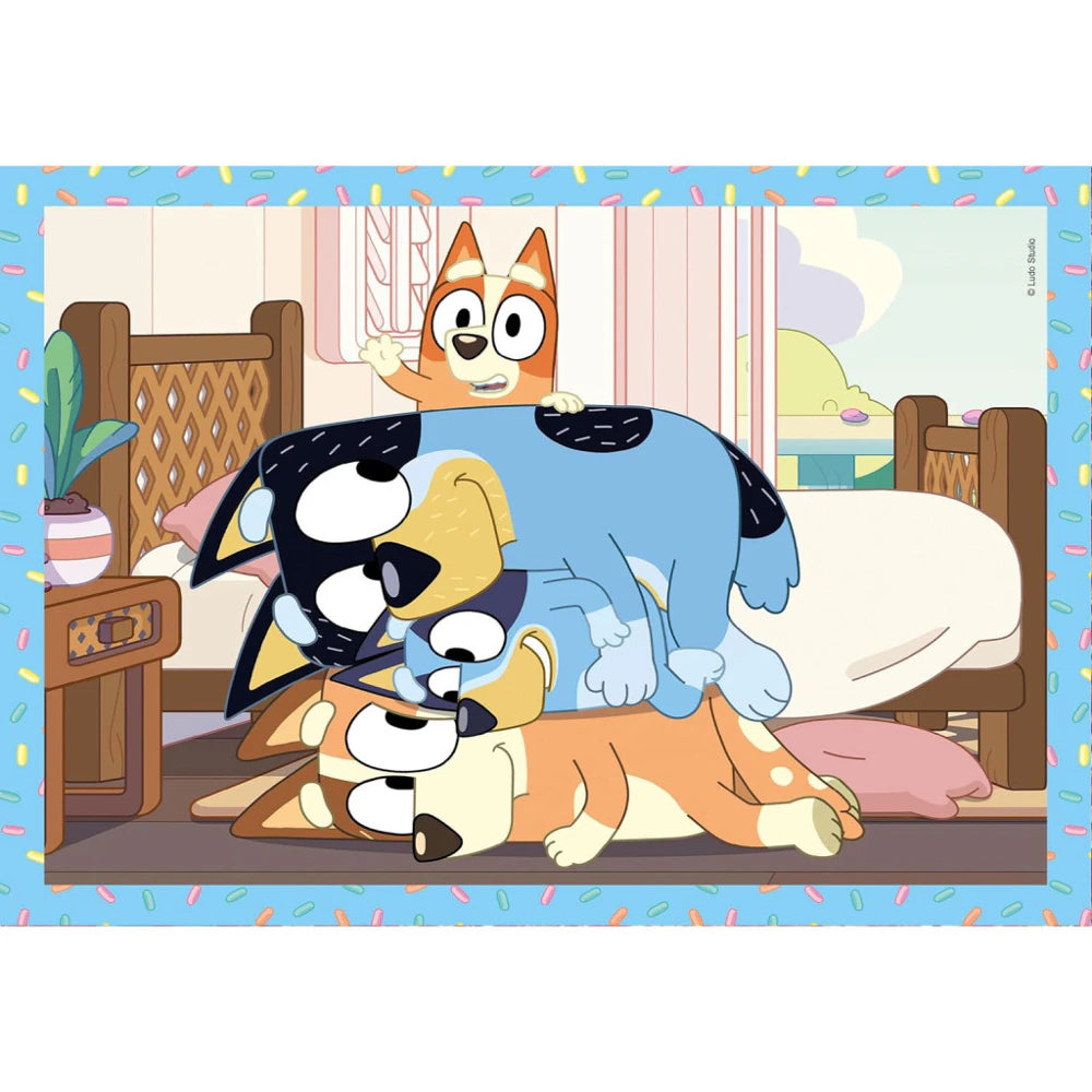 Dėlionių rinkinys „Bluey“ 4 viename, Clementoni