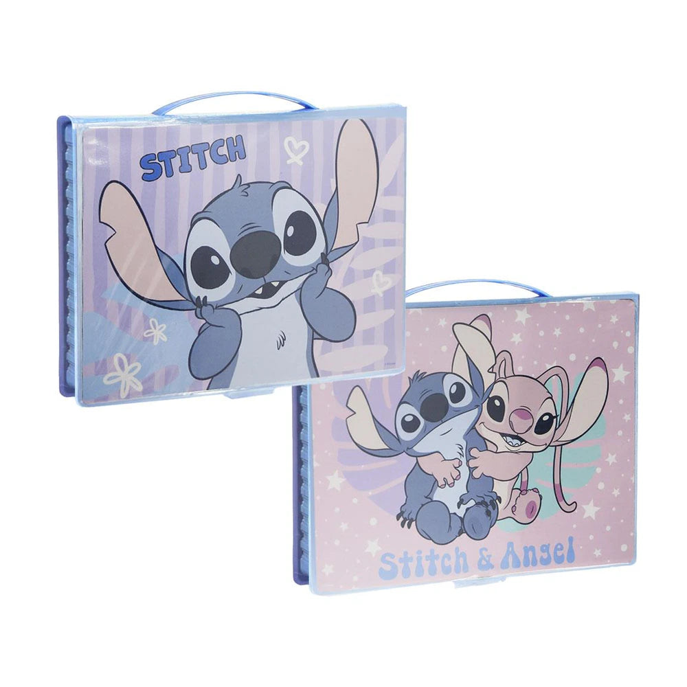 Kūrybinis piešimo ir spalvinimo rinkinys „Disney Stitch“ lagaminėlyje