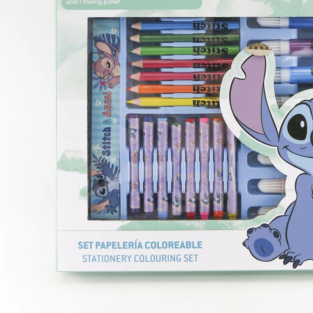 Kūrybinis piešimo ir spalvinimo rinkinys „Disney Stitch“ lagaminėlyje