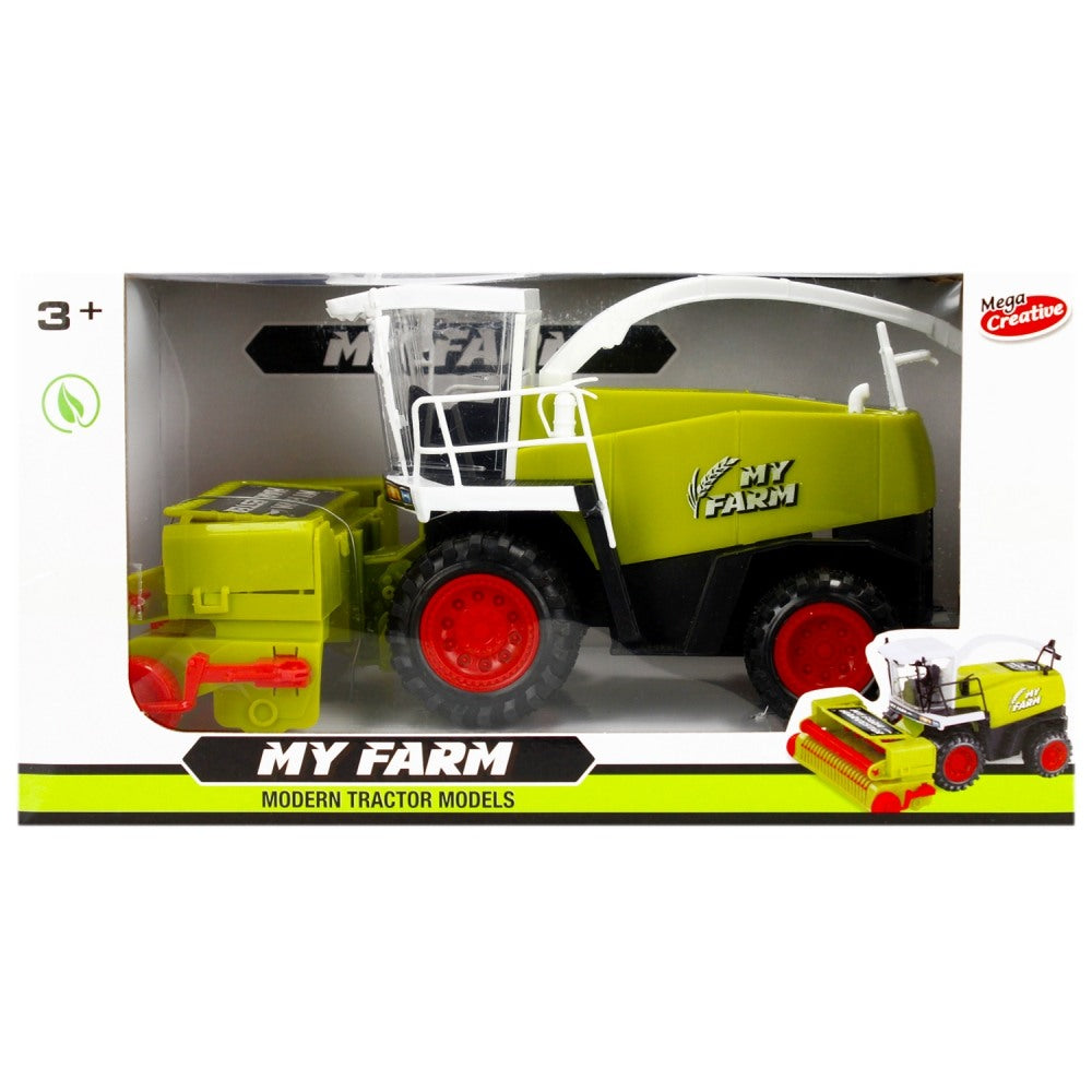 Žaislinis kombainas „My Farm“ su atitraukimo mechanizmu, 3+