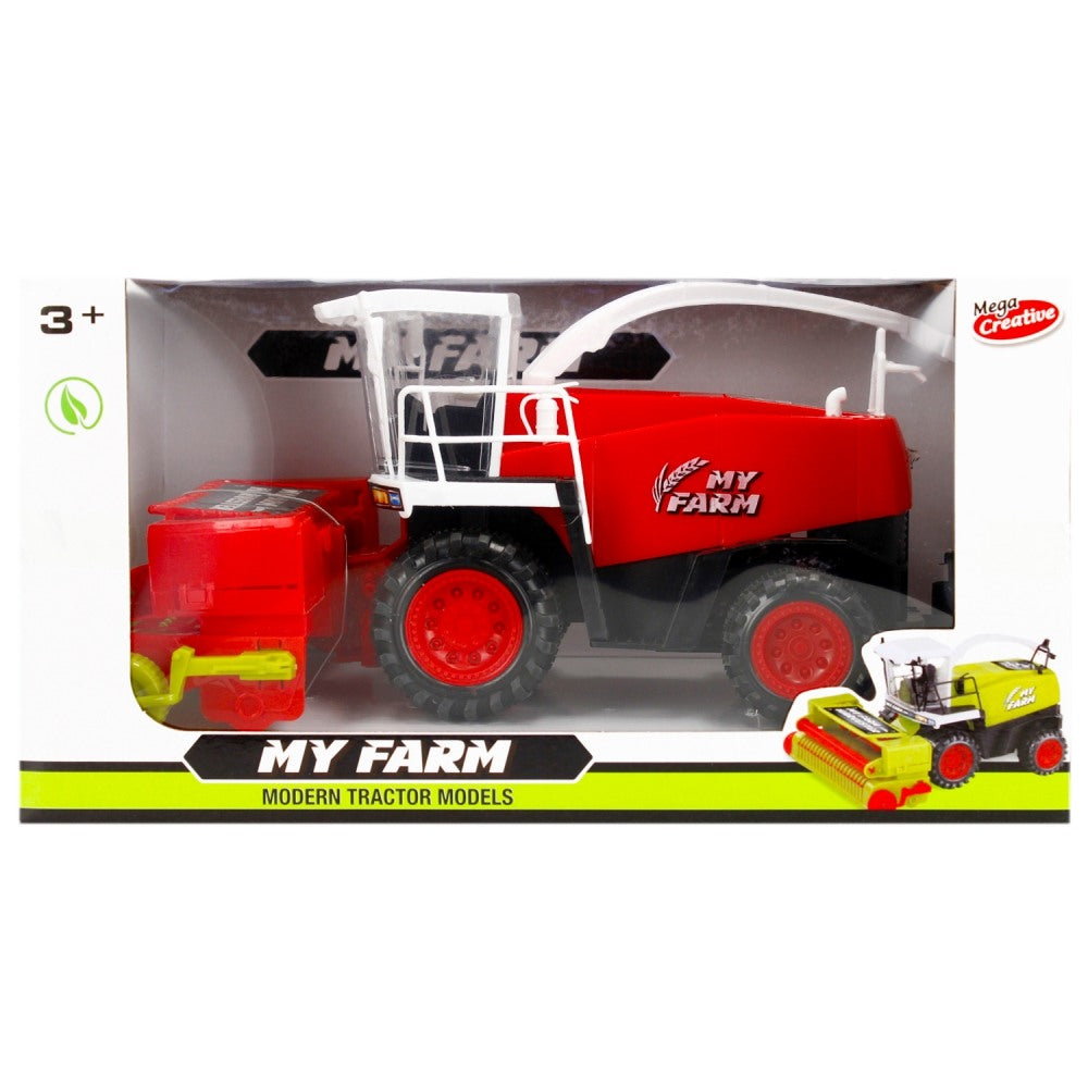 Žaislinis kombainas „My Farm“ su atitraukimo mechanizmu, 3+