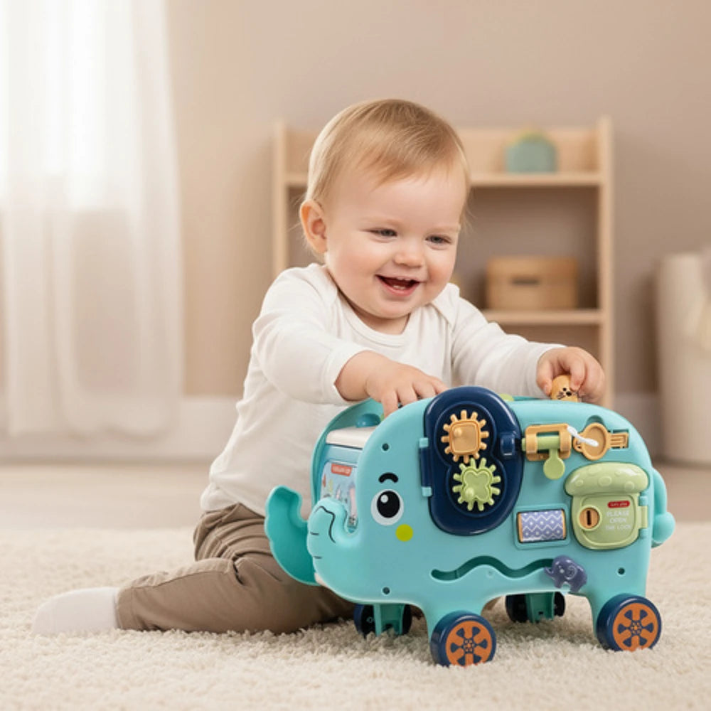 Interaktyvus drambliukas – Montessori lavinamasis žaislas vaikams