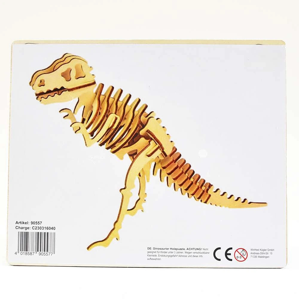 Medinė 3D dėlionė „T-Rex“ – Dinozauro skeletas