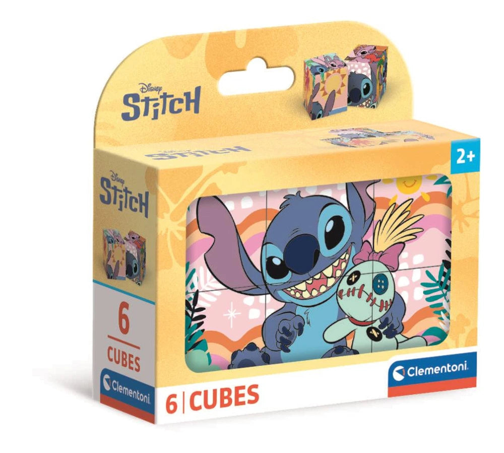 Disney Stitch paveikslėlių kubeliai vaikams 6 vnt. – Clementoni