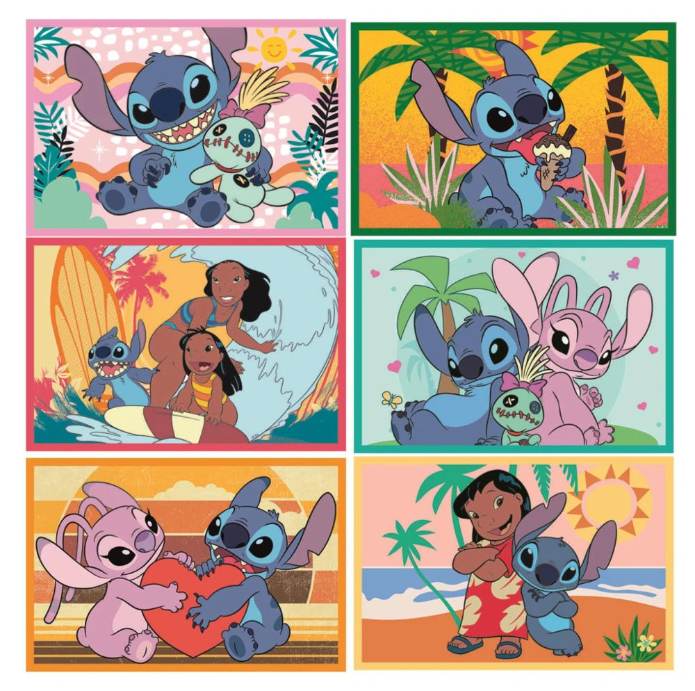 Disney Stitch paveikslėlių kubeliai vaikams 6 vnt. – Clementoni