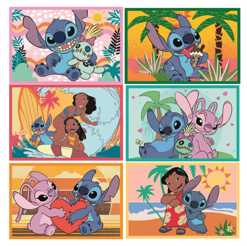 Disney Stitch paveikslėlių kubeliai vaikams 6 vnt. – Clementoni