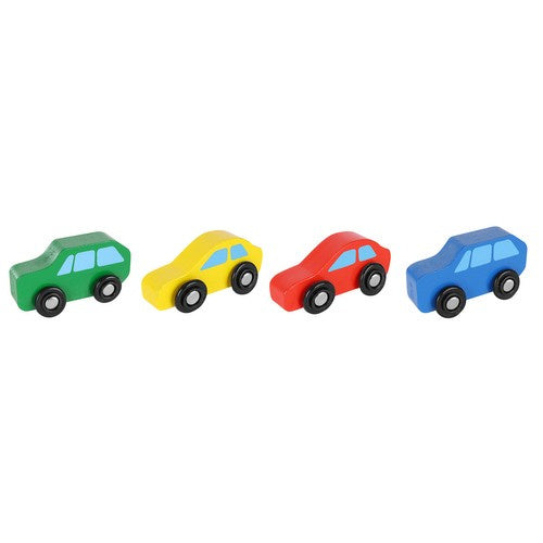 Medinis sunkvežimis su automobilių rinkiniu