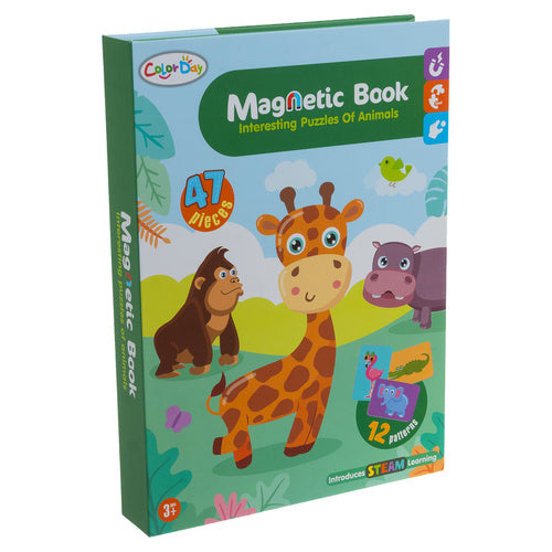 Montessori edukacinė magnetinė dėlionė – Afrikos gyvūnai