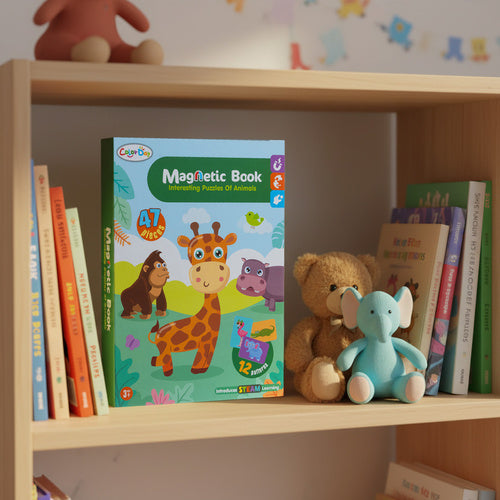 Montessori edukacinė magnetinė dėlionė – Afrikos gyvūnai